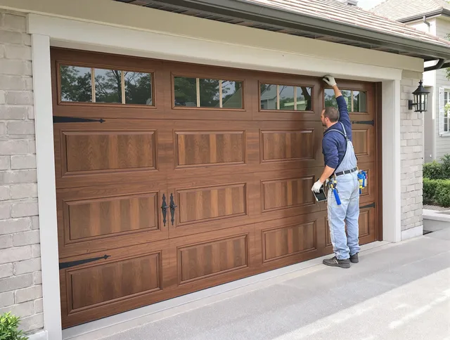 Custom garage door showcase by Menifee Garage Door Repair in Menifee