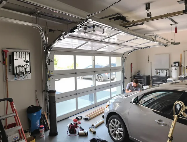 Garage door noise reduction service by Menifee Garage Door Repair in Menifee