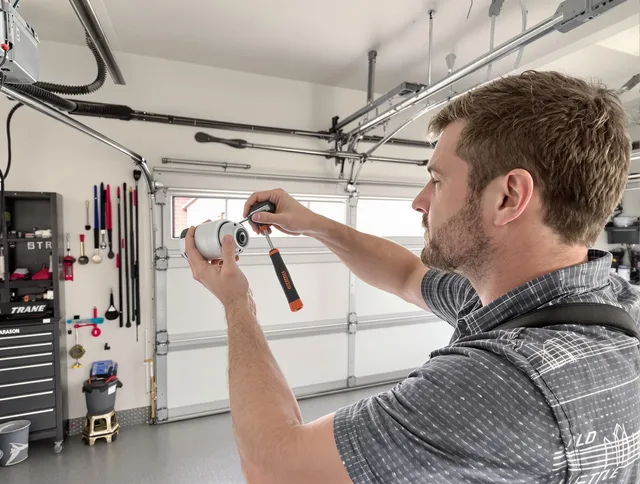 Garage door opener repair service by Menifee Garage Door Repair in Menifee