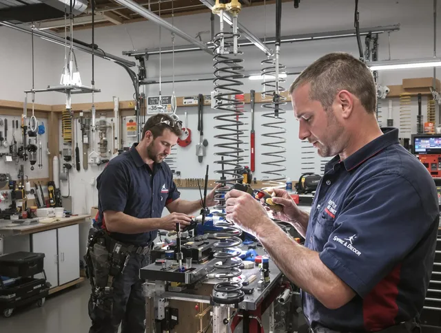 Garage door spring repair service by Menifee Garage Door Repair in Menifee